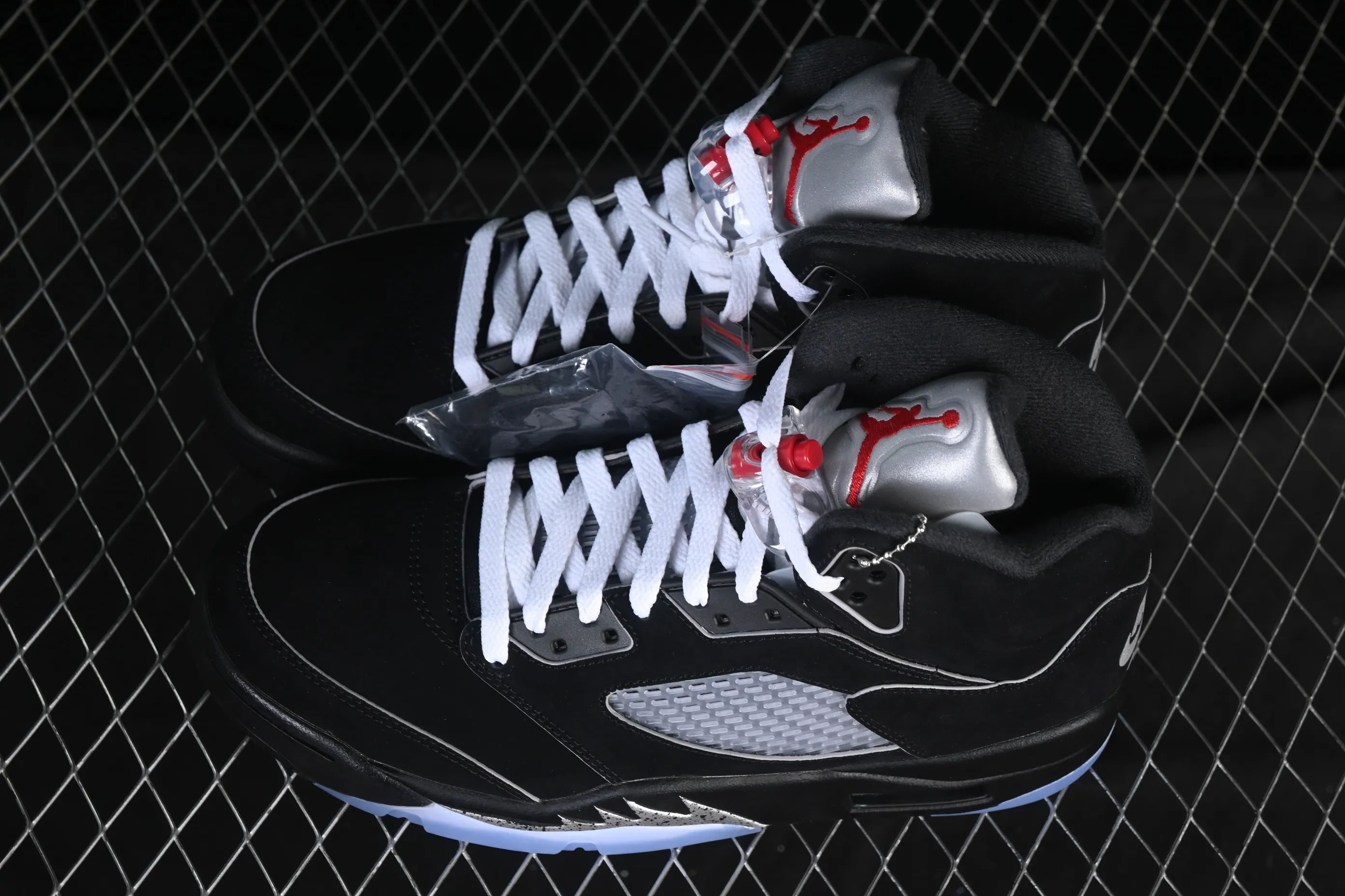 All categories Air Jordan Jordan series basketball shoes Air Jordan 5 GX foreign trade version Air Jordan 5 Black "Metallic Reimagined" AJ5 Joe 5 black silver HF3975-001